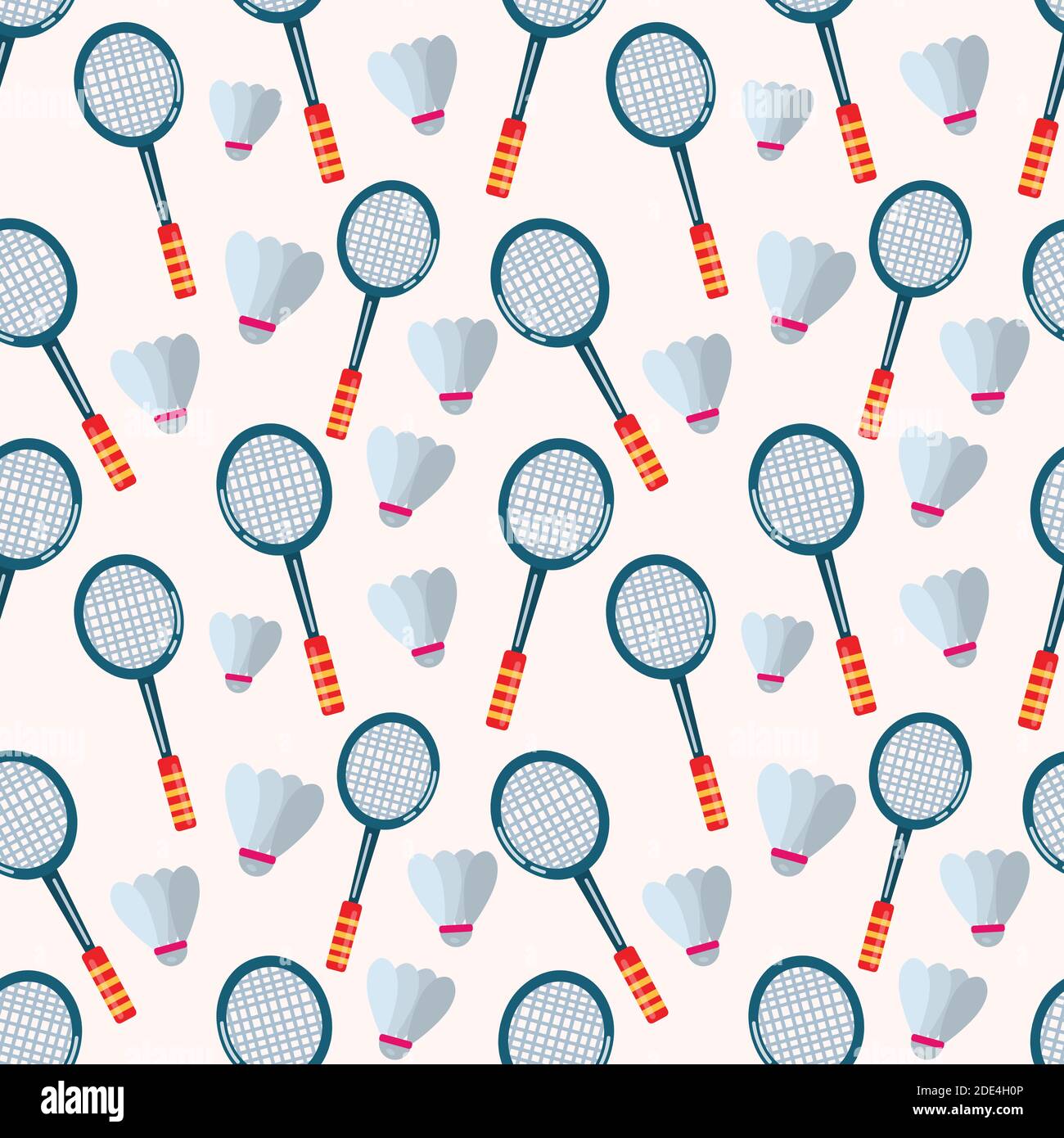motif vectoriel sans couture pour raquette de badminton et fermeture Illustration de Vecteur