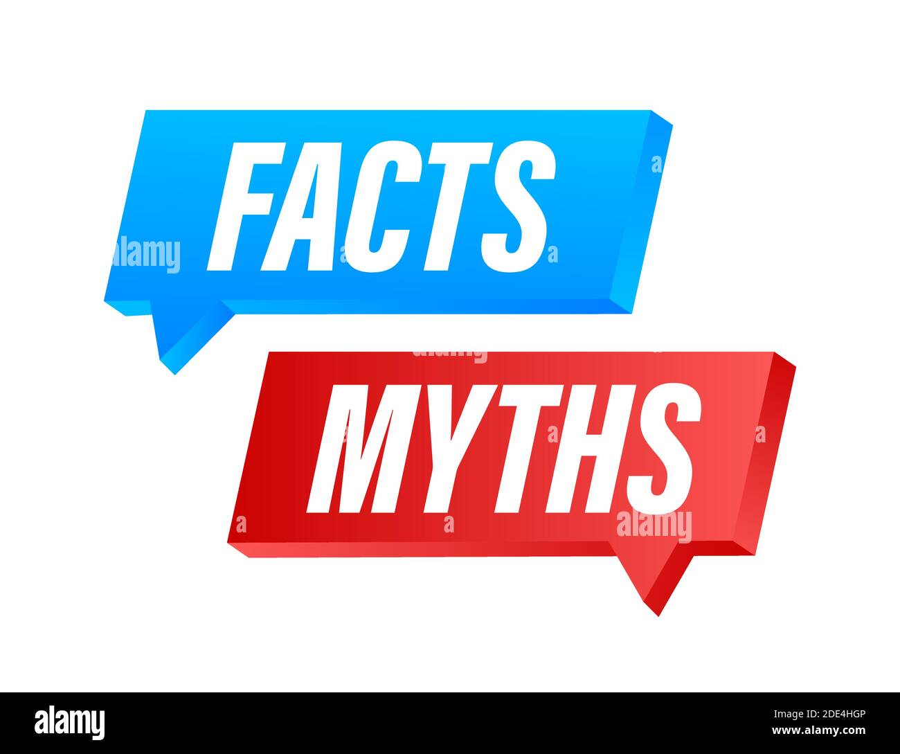Mythes faits. Des faits, un design parfait pour toutes les fins. Illustration du stock vectoriel. Illustration de Vecteur