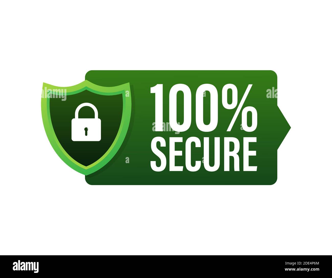 100 Secure grunge vector icône. Un insigne ou un bouton pour site web de commerce électronique. Stock Vector illustration. Illustration de Vecteur