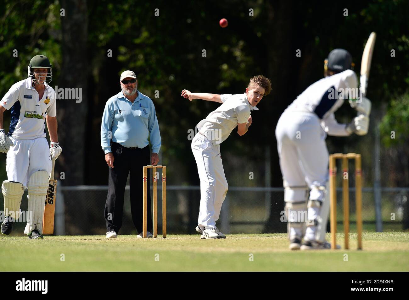 29 novembre 2020. Benalla Bushrangers UNE réserve de prendre sur les Wangaratta Rovers à Benalla Gardens Oval. Banque D'Images