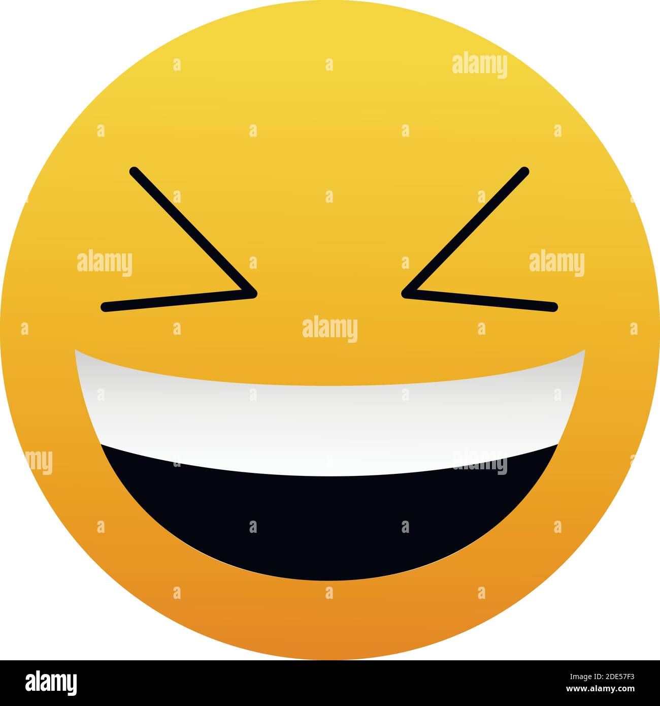 Emoji rire Smiley visage Vector Design Art Illustration de Vecteur
