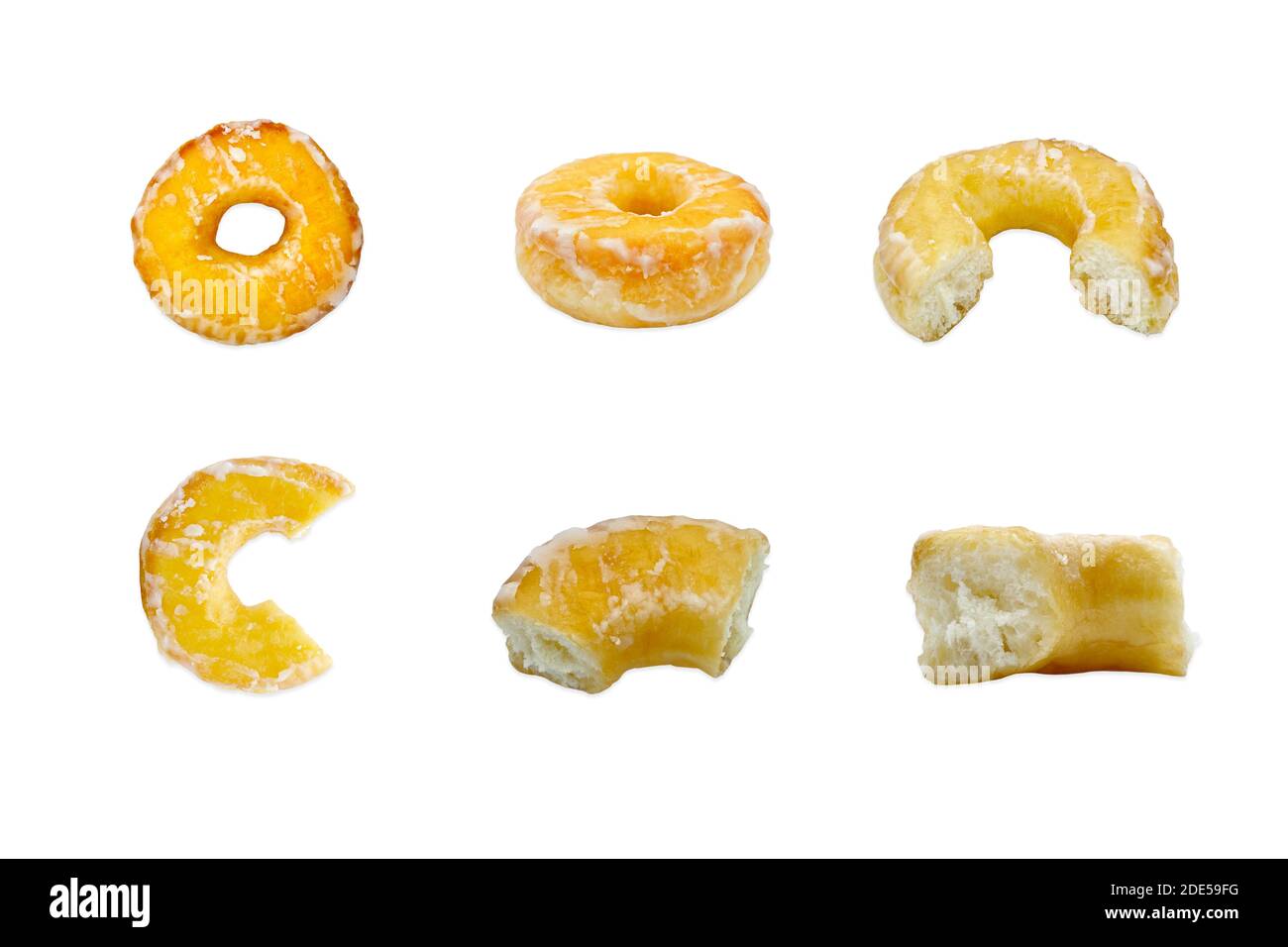 Donuts isolé sur fond blanc Banque D'Images