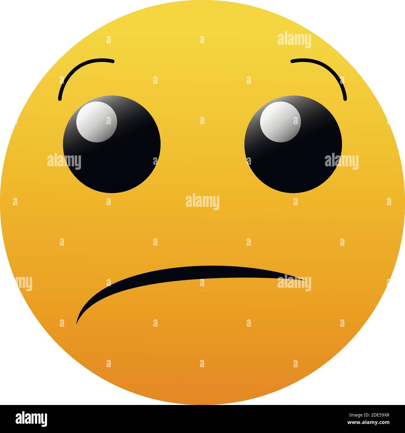 Expression faciale emoji isolé sur fond blanc EPS Vector Illustration de Vecteur