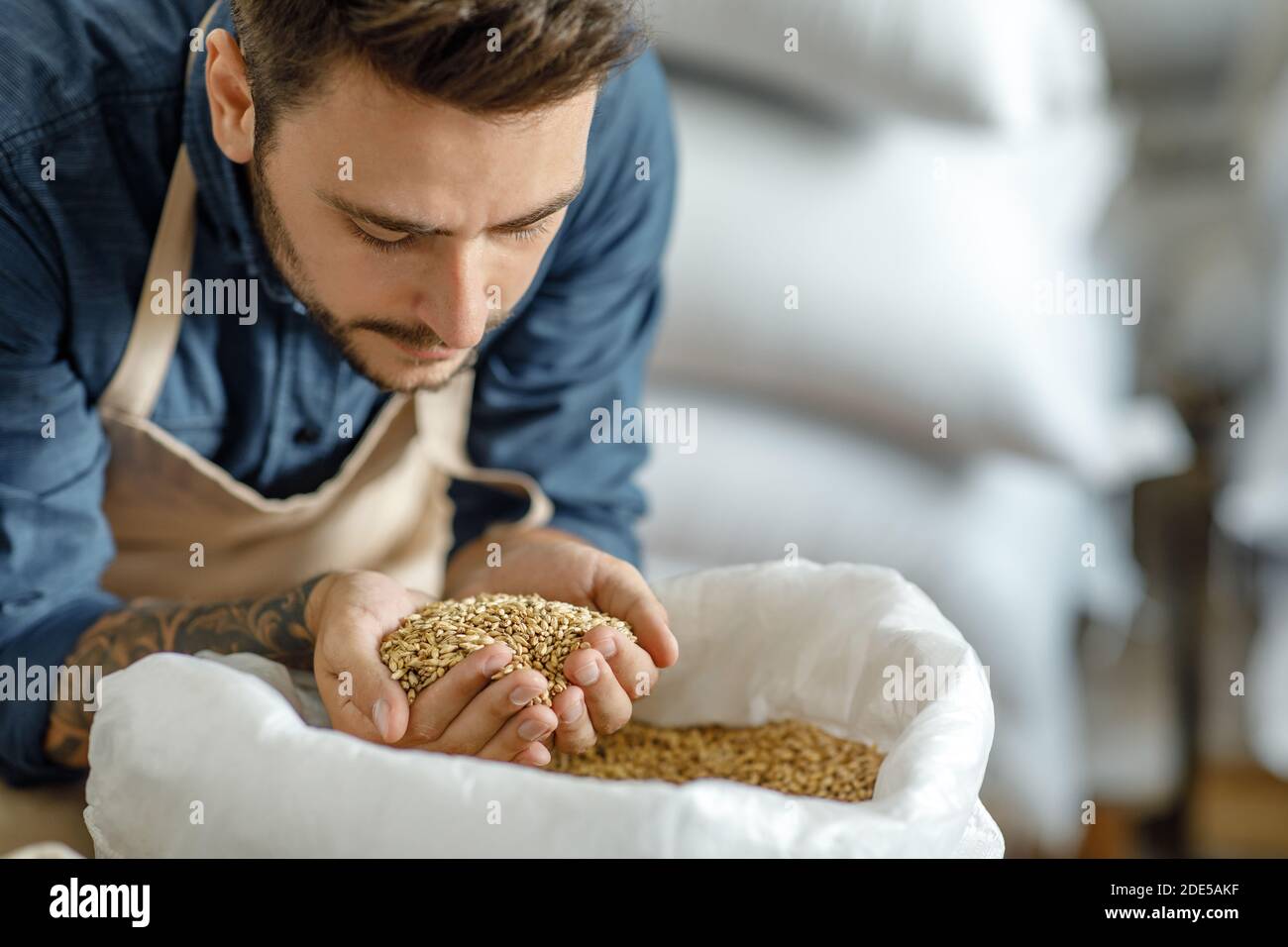 Excellente qualité des produits de préparation du café et travail préféré Banque D'Images
