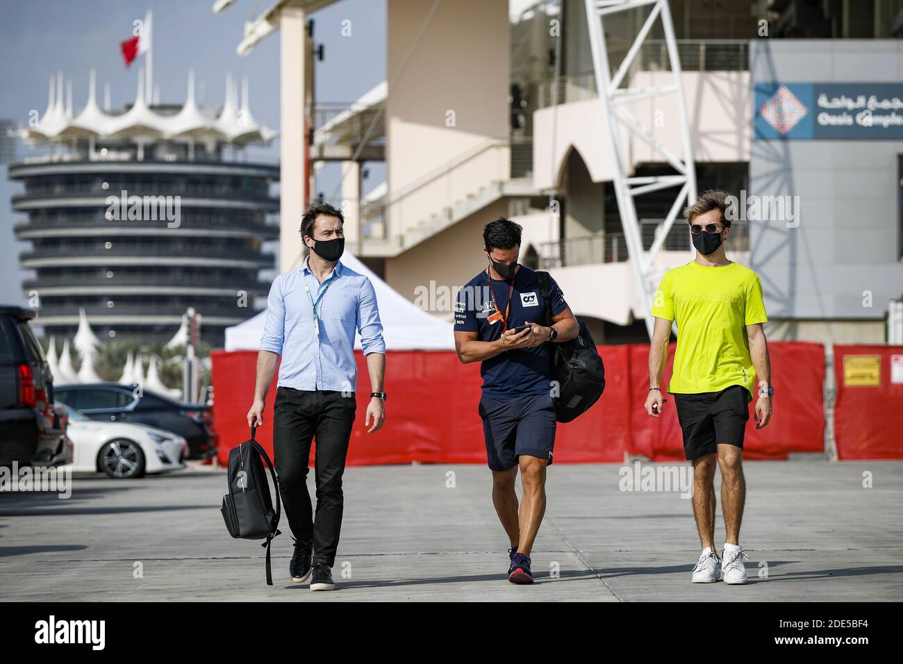 GASLY Pierre (fra), Scuderia AlphaTauri Honda AT01, portrait pendant la Formule 1 Gulf Air Bahreïn Grand Prix 2020, du 27 au 29 novembre 2020 sur le circuit international de Bahreïn, à Sakhir, Bahreïn - photo Florent Gooden / DPPI / LM Banque D'Images