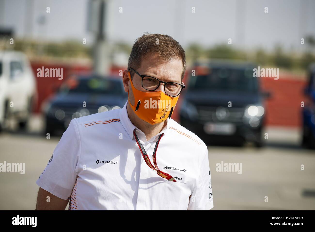 SEIDL Andreas, Team principal de McLaren F1, portrait pendant le Grand Prix de Formule 1 de l'Air du Golfe Bahreïn 2020, du 27 au 29 novembre 2020 sur le circuit international de Bahreïn, à Sakhir, Bahreïn - photo Florent Gooden / DPPI / LM Banque D'Images