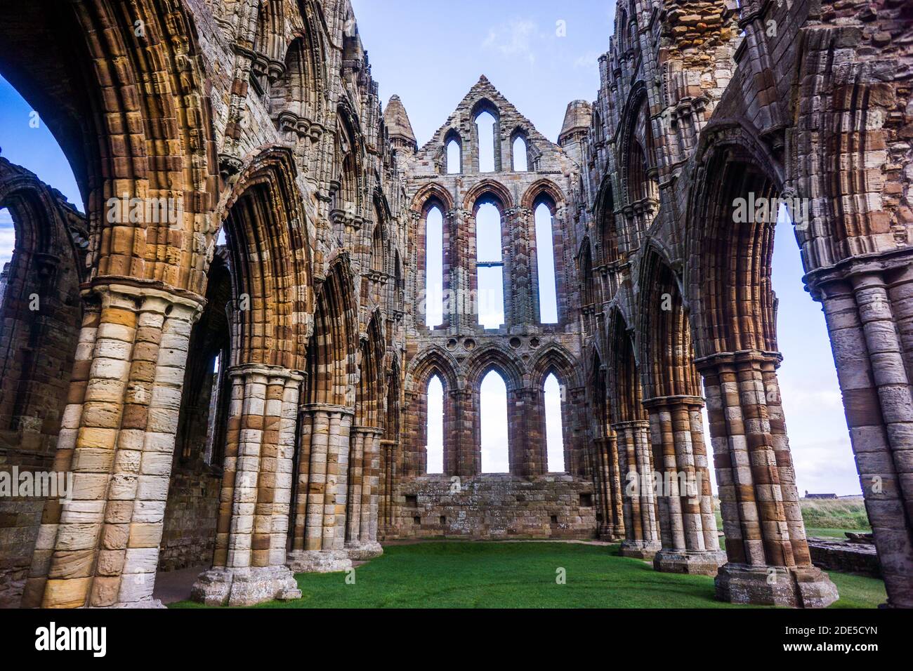 Whitby Cathedral North Yorkshire Banque D'Images