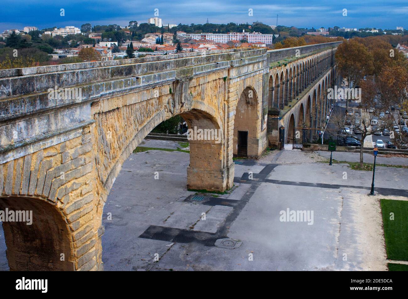 18e siècle l'Aqueduc Saint Clément à Montpellier, Hérault, France Banque D'Images