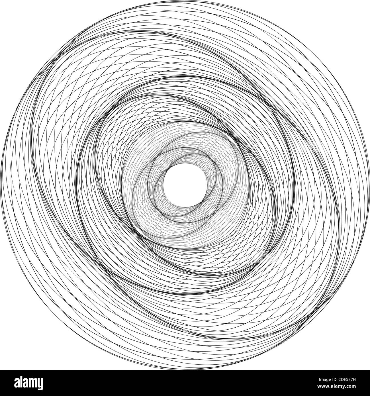 Guilloche modèle Rosette pour certificat, diplôme, bon, monnaie, argent ou autres papiers de sécurité. Illustration de Vecteur