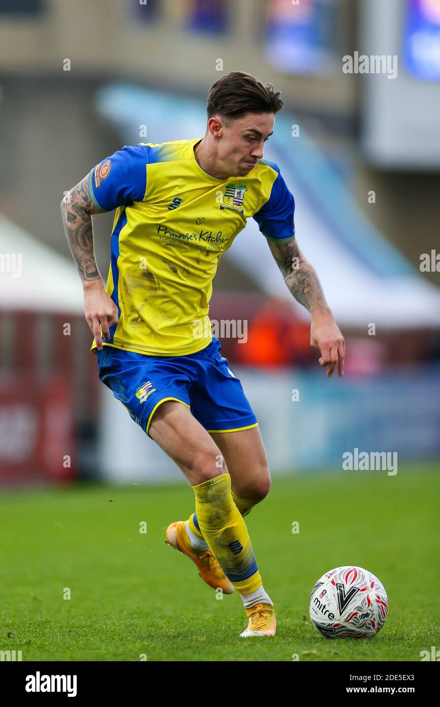 Cameron Coxe de Solihull Moors lors du deuxième tour de la coupe FA au