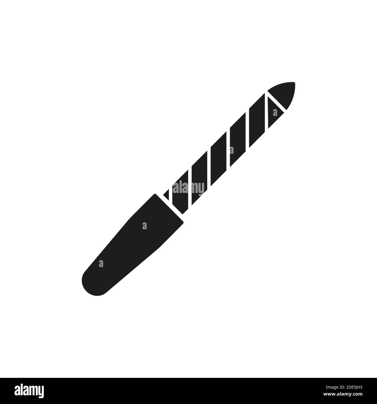 icône de fichier d'ongle élément de l'icône de maquillage pour le concept mobile et les applications web. L'icône de lime à ongles fine ligne peut être utilisée pour le Web et les mobiles. Icône Premium sur blanc Illustration de Vecteur