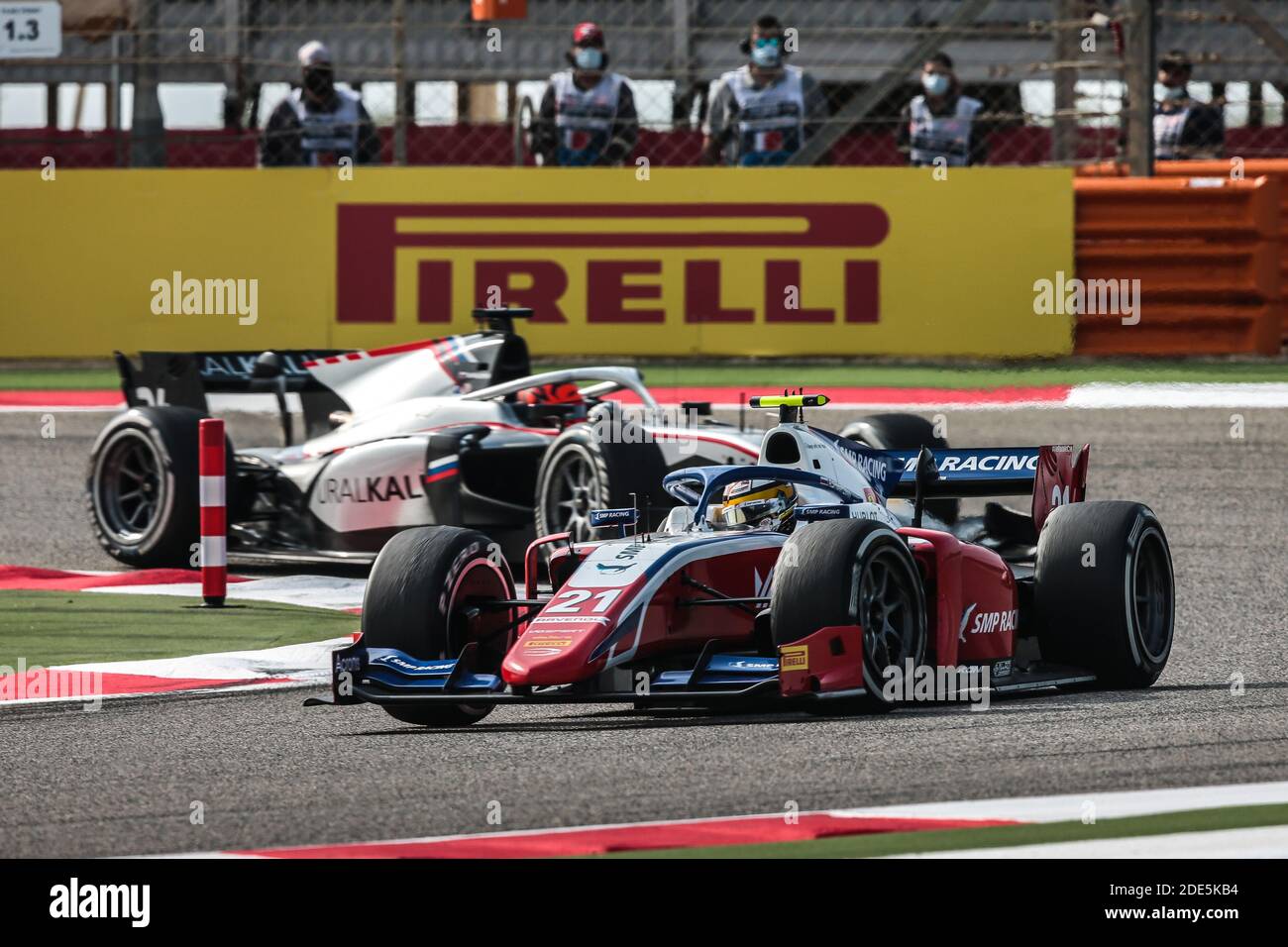 21 Shwartzman Robert (rus), Prema Racing, Dallara F2 2018, action lors de la 11e manche du Championnat de Formule 2 2020 de la FIA du 27 au 29 novembre 2020 sur le circuit international de Bahreïn, à Sakhir, Bahreïn - photo Diederik van der Laan / Dutch photo Agency / DPPI / LM Banque D'Images