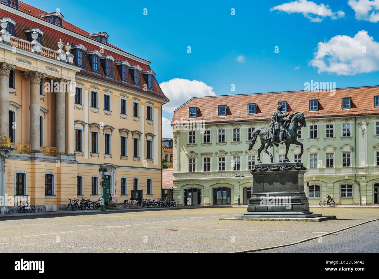 Place de la démocratie, Weimar, Thuringe, Allemagne, Europe Banque D'Images