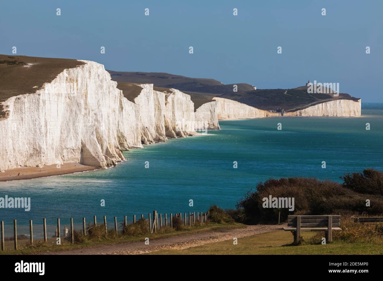Angleterre, East Sussex, Eastbourne, The Seven Sisters Cliffs Banque D'Images