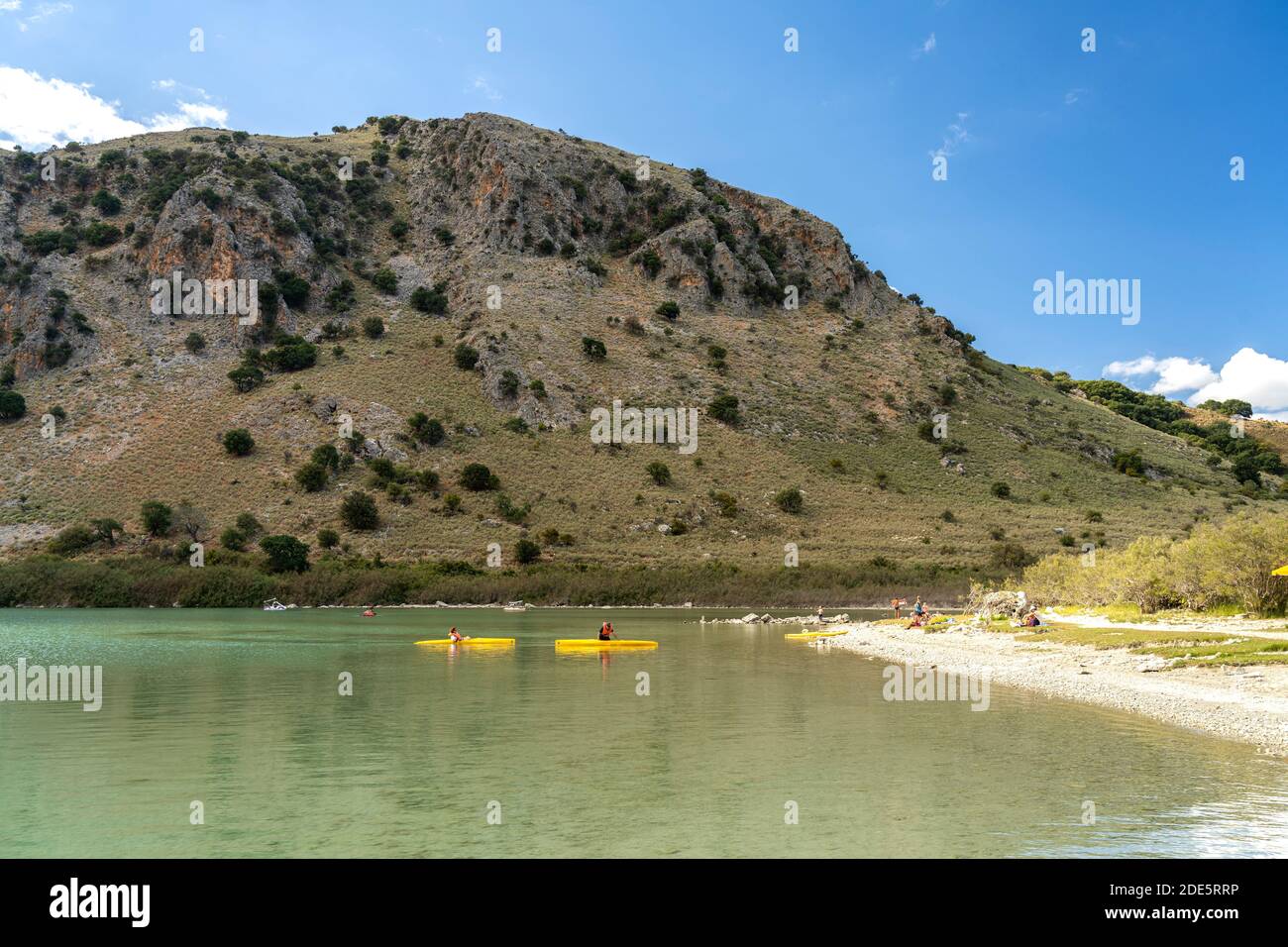 Der Kournas-See BEI Georgioupoli, Kreta, Griechenland, Europa | Lac de Kournas près de Georgioupoli, Crète, Grèce, Europe Banque D'Images