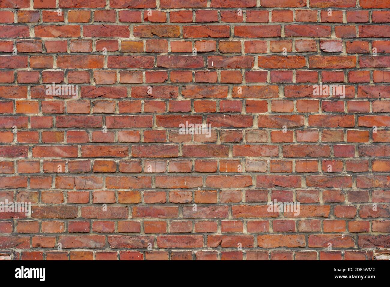 Du vrai vintage, cahoteuse et rugueux texture avec de vieilles briques dilapidate, imparfaite, altérer, corrodées et anglais défectueux. motif brique bond Banque D'Images