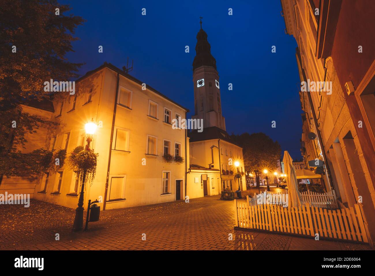 Hôtel de ville de Zielona Gora. Zielona Gora, Lubusz, Pologne. Banque D'Images