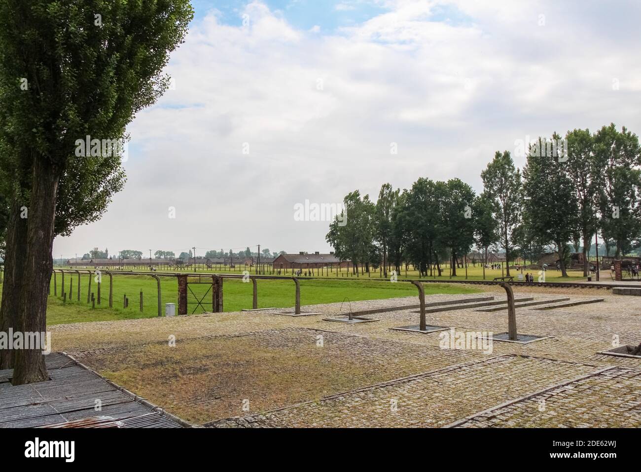 Auschwitz, Pologne - 30 juillet 2018 : restes de chambres à gaz au camp de concentration d'Auschwitz Birkenau, Pologne Banque D'Images
