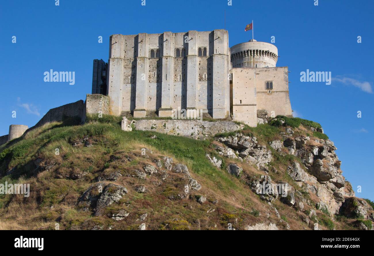 Château de falaise - Château de falaise Banque D'Images