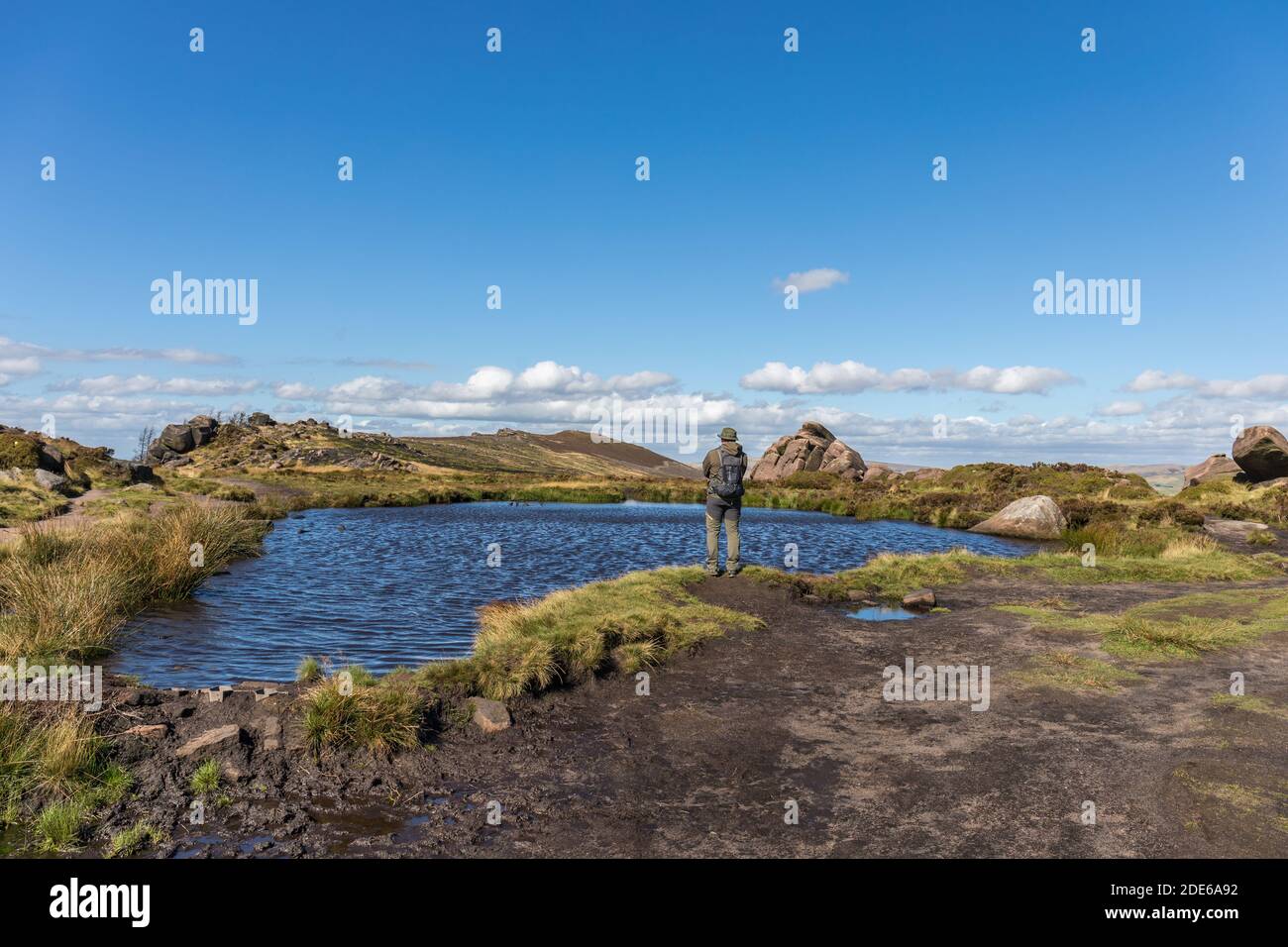 Doxey Pool, The Roaches, Peak District National Park, Staffordshire, Royaume-Uni Banque D'Images