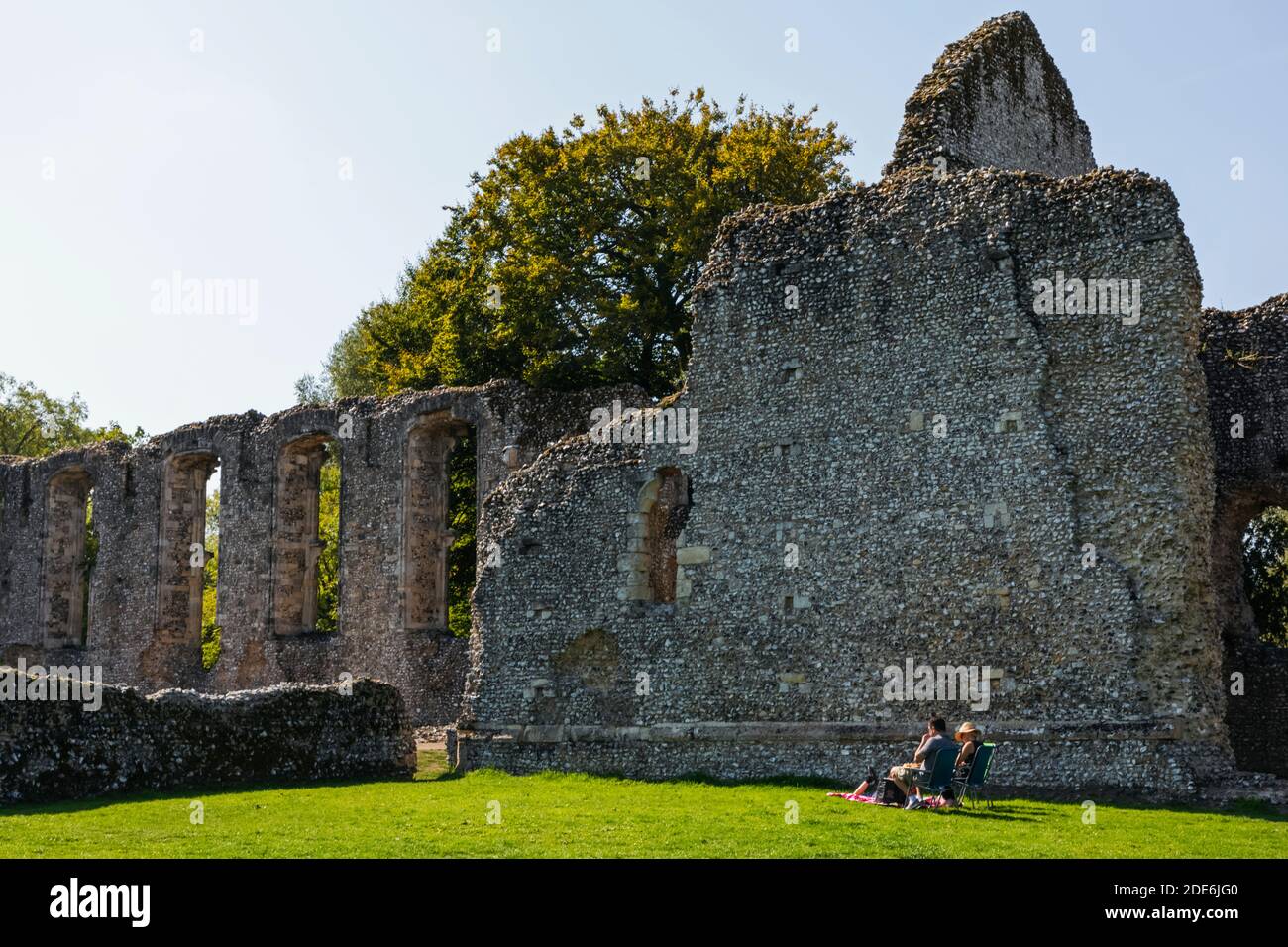 Angleterre, Hampshire, Waltham de Bishop, ruines du palais Waltham de Bishop Banque D'Images