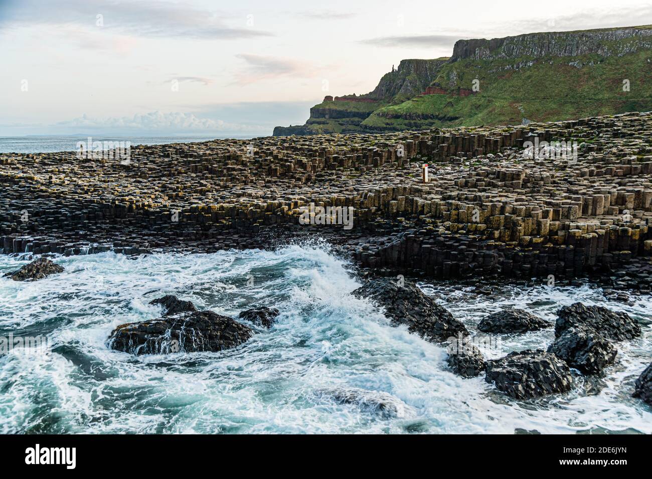 Chaussée de Giant à Bushmills, Irlande du Nord Banque D'Images