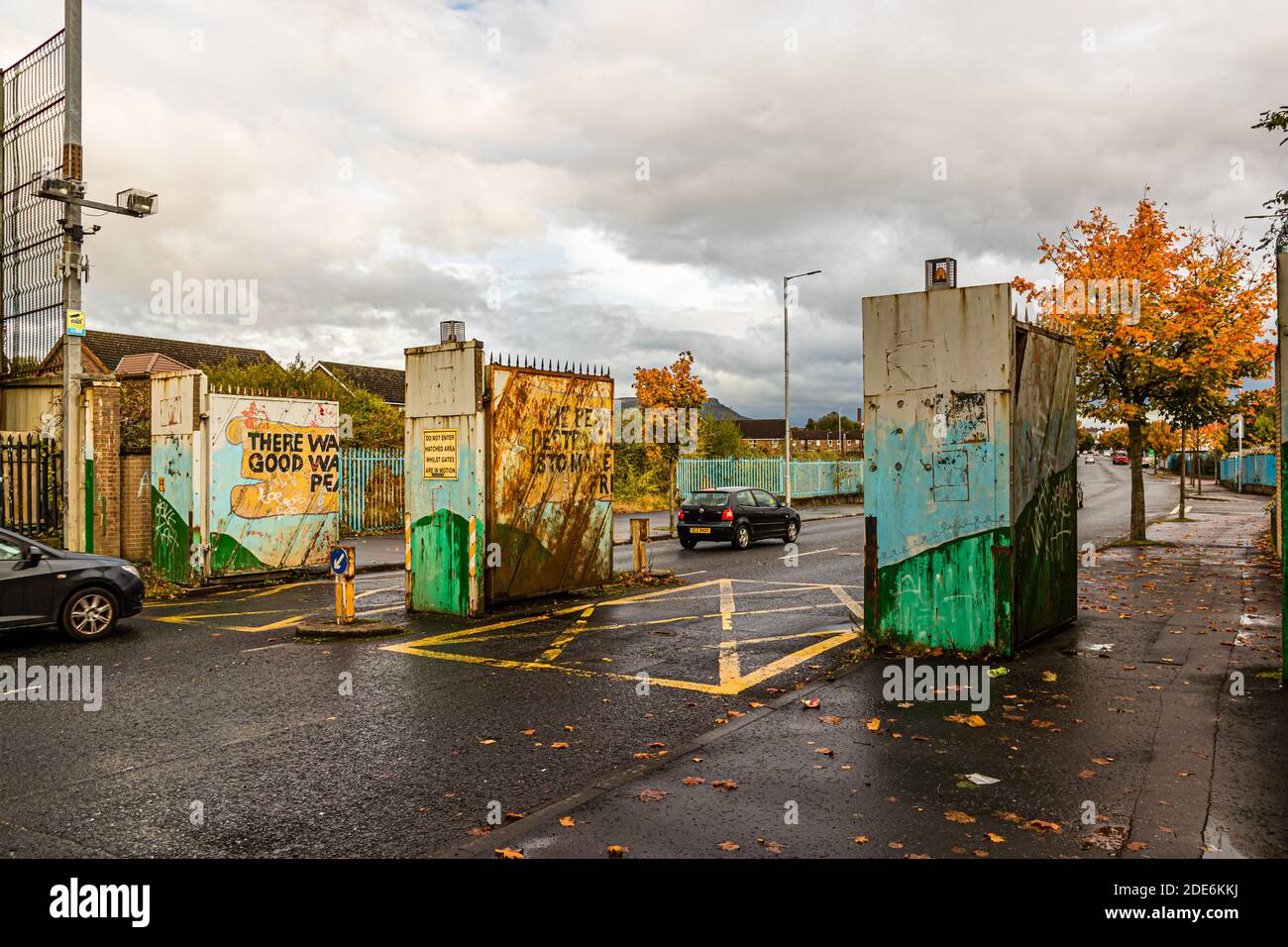 Peintures murales politiques à Belfast, Irlande du Nord, Royaume-Uni Banque D'Images