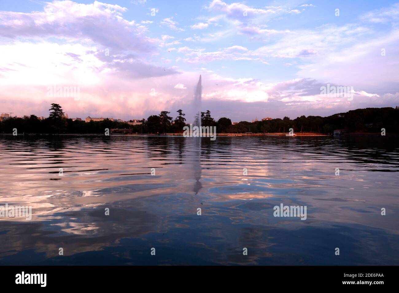 Casa de Campo lac-Madrid Banque D'Images