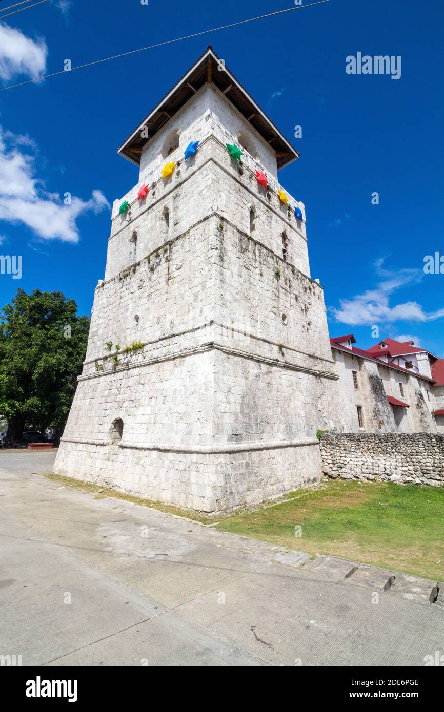 L'église du patrimoine construite pendant la période coloniale espagnole à Baclayon, Bohol, Philippines Banque D'Images