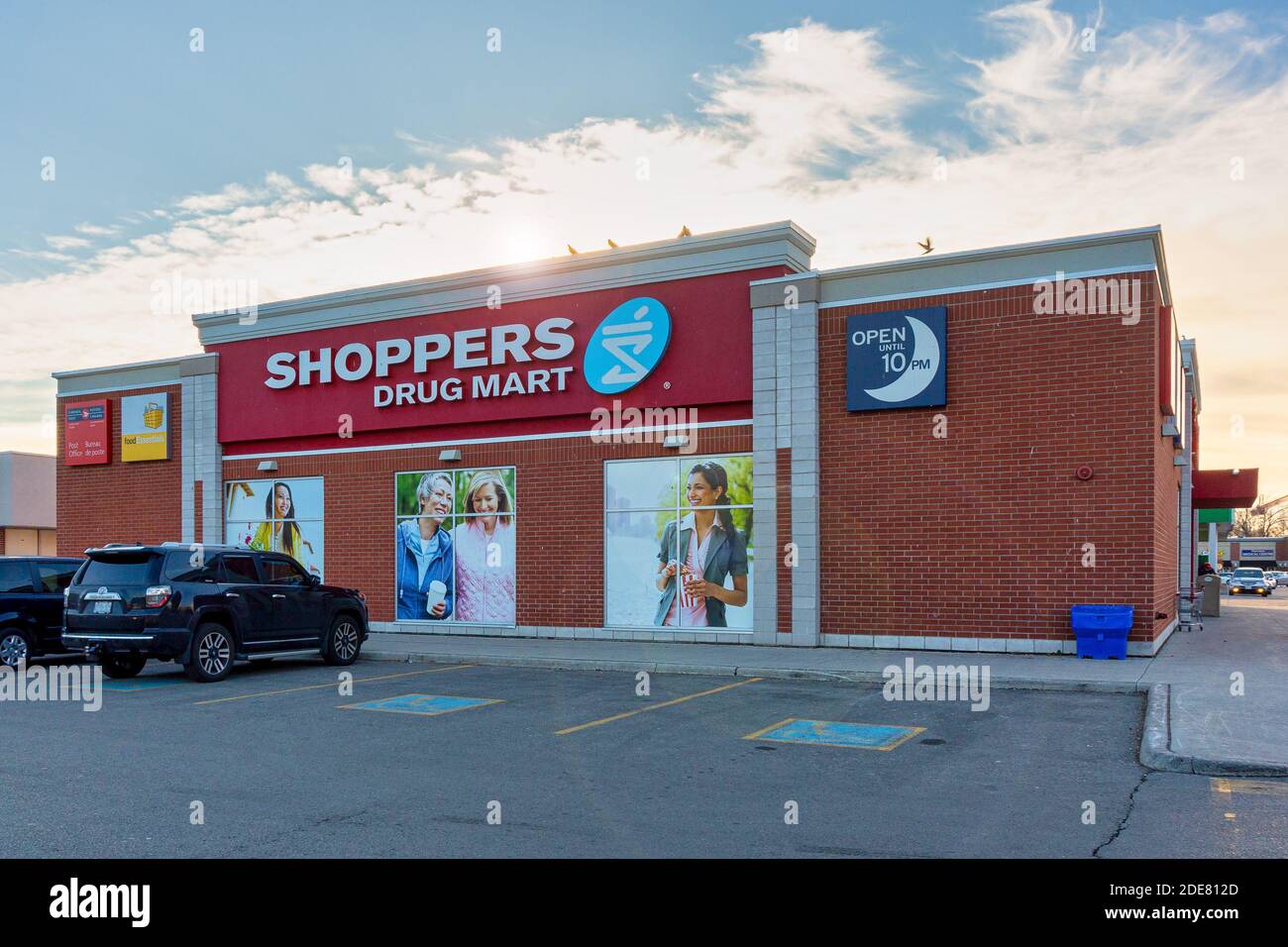 Entrée à a Shoppers Drugmart, Toronto, Canada Banque D'Images