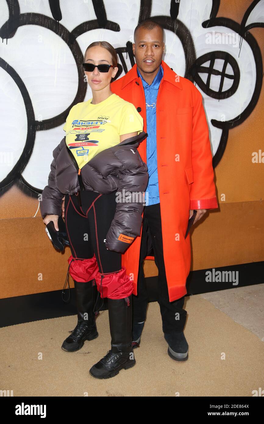 Sabrina Albarello et Heron Preston ont assisté au salon Louis Vuitton de vêtements pour hommes automne/hiver 2019-2020 dans le cadre de la semaine de la mode à Paris, France, le 17 janvier 2019. Photo de Jerome Domine/ABACAPRESS.COM Banque D'Images