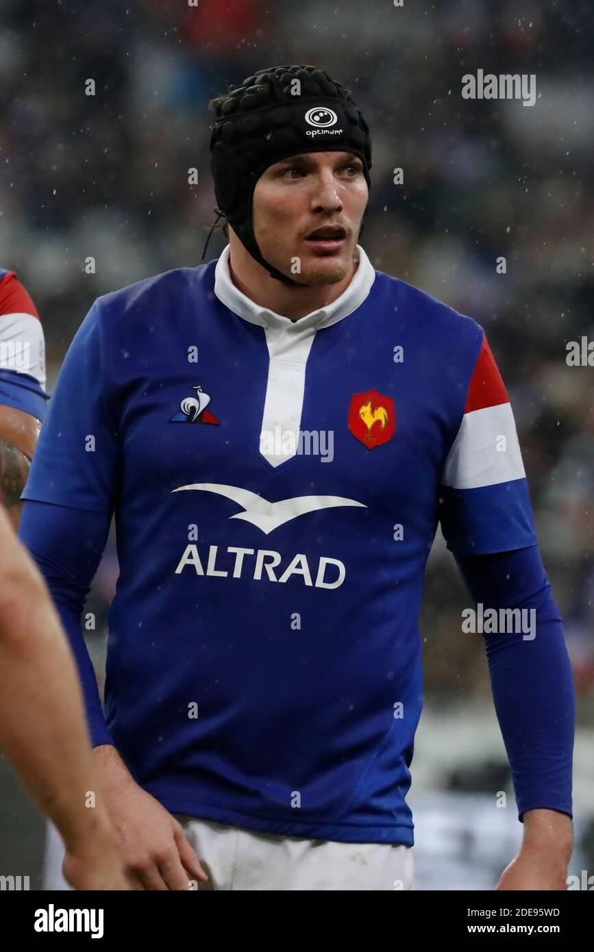 Arthur Iturria de France pendant le tournoi de rugby Guinness 6 Nations, France contre pays de Galles au Stade de France à Saint-Denis, France, le 1er février 2019. Le pays de Galles a gagné 24-19. Photo de Henri Szwarc/ABACAPRESS.COM Banque D'Images