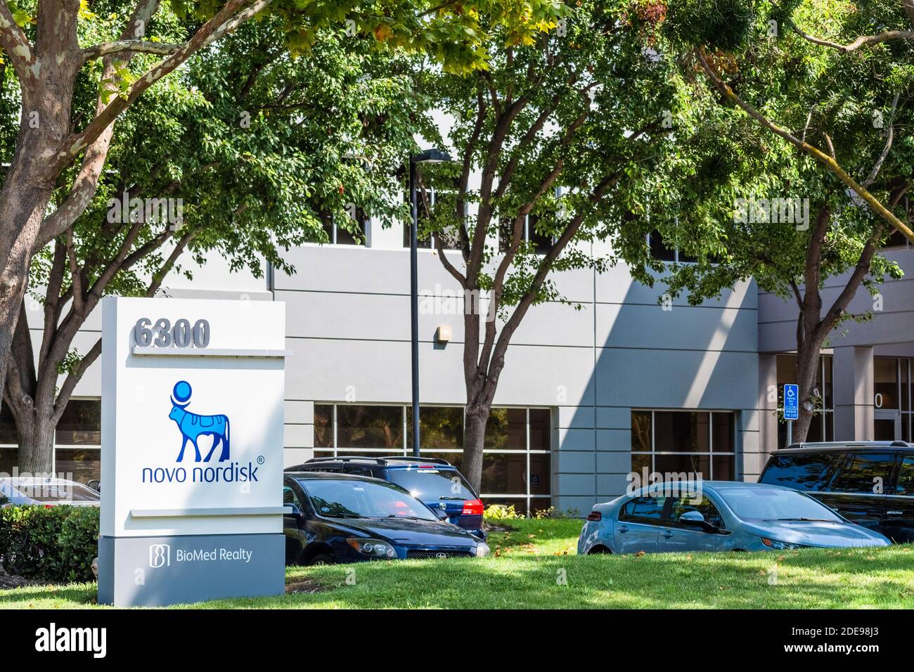17 sept 2020 Fremont / CA / USA - le siège de Novo Nordisk dans la Silicon Valley; Novo Nordisk A/S est une multinationale pharmaceutique danoise Banque D'Images
