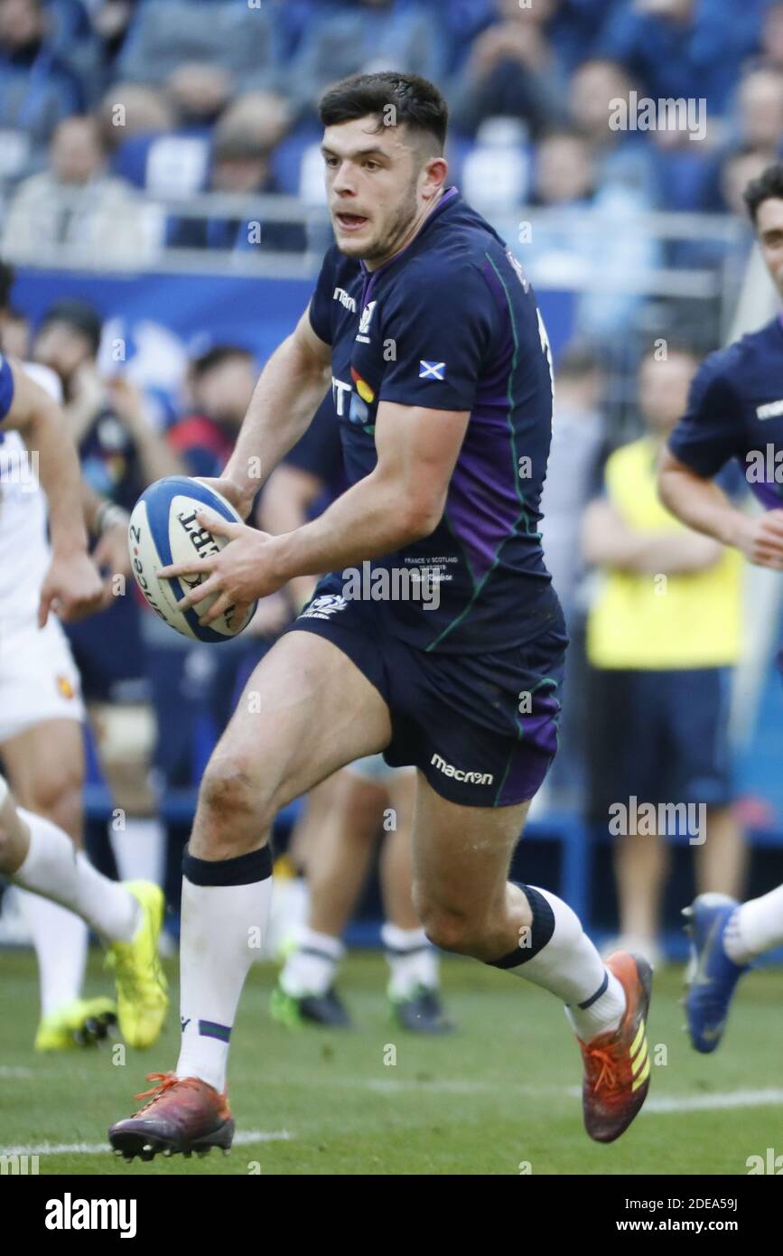 Blair Kinghorn d'Écosse lors du tournoi de rugby Guinness 6 Nations, France contre Ecosse à Stade de France, St-Denis, France, le 23 février 2019. La France a gagné 27-10 photo par Henri Szwarc/ABACAPRESS.COM Banque D'Images