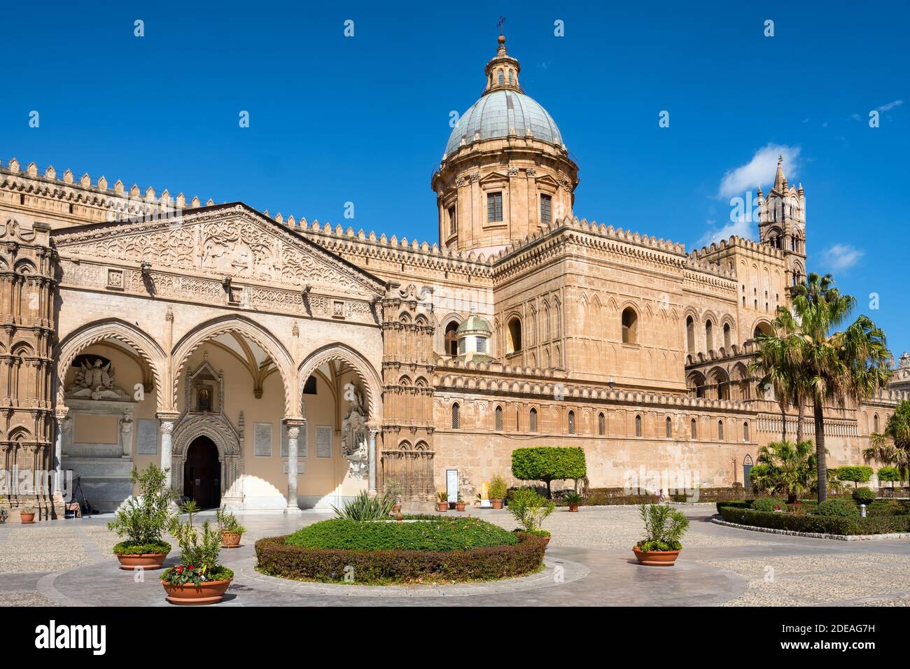 Cathédrale de Palerme Duomo di Palermo à Palerme, Sicile, Italie. Banque D'Images