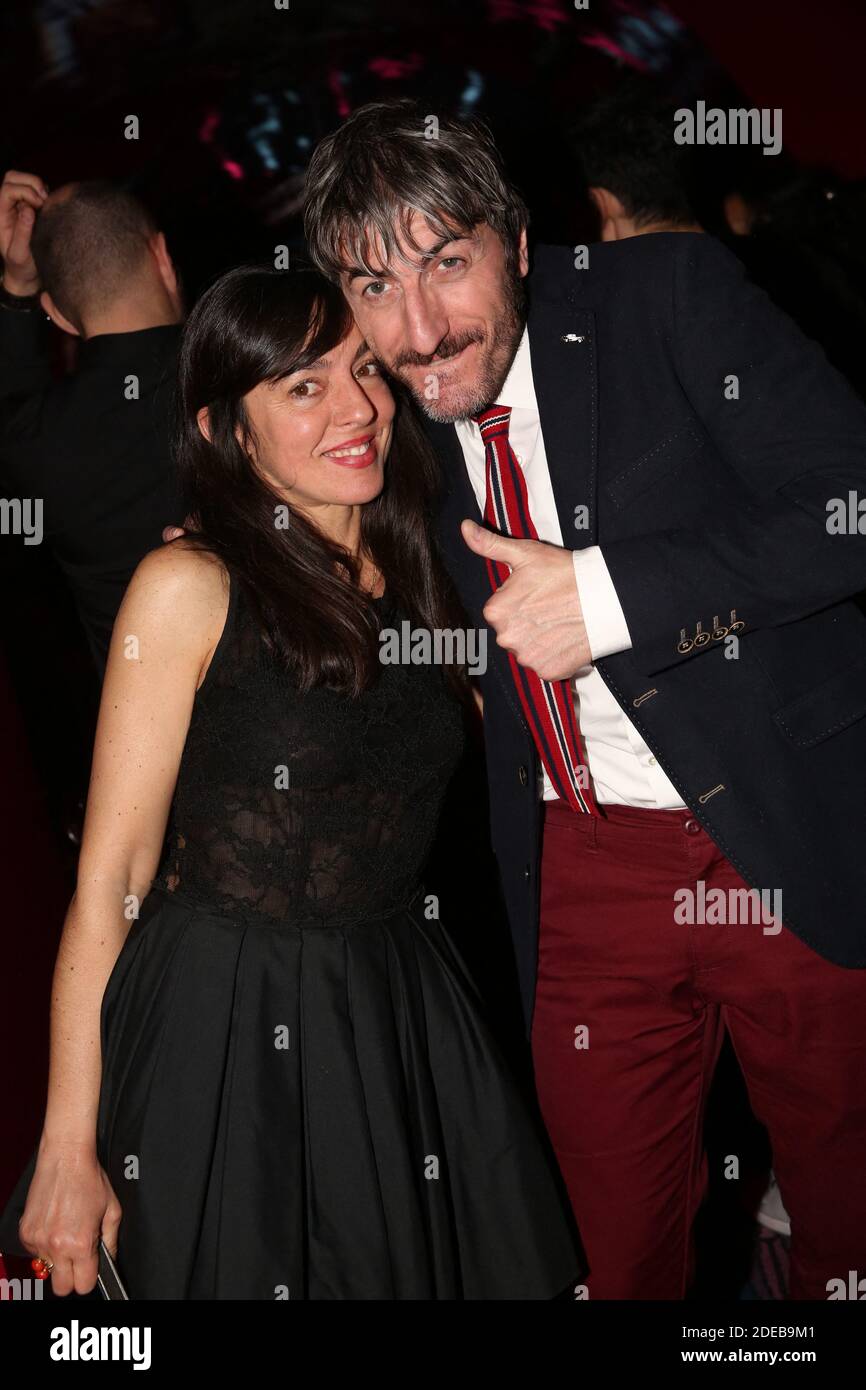 Exclusif - Jean-Philippe Ricci et sa femme Marie-Pierre Nouveau lors de la soirée 'les Interditess' organisée par Anais Tihay et Tarik Seddak, chez Castel, a Paris, France le 13 mars 2019. Photo de Jerome Domine/ABACAPRESS.COM Banque D'Images