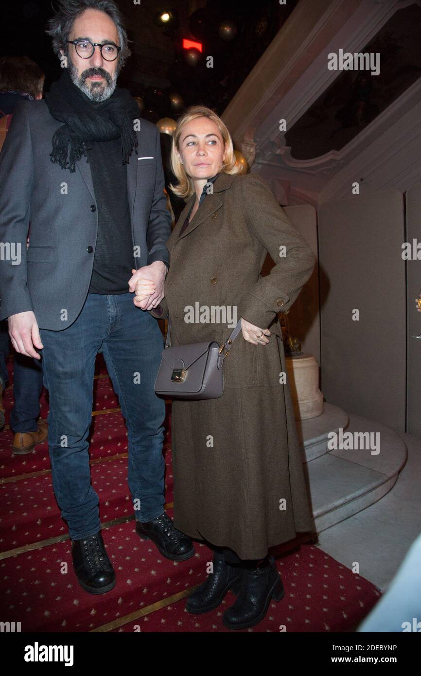 Emmanuel Beart et son mari Frederic Chaudier participent au 10e anniversaire du groupe Flair à l'hôtel le Marois à Paris le 28 mars 2019 à Paris, en France. Photo de Nasser Berzane/ABACAPRESS.COM Banque D'Images