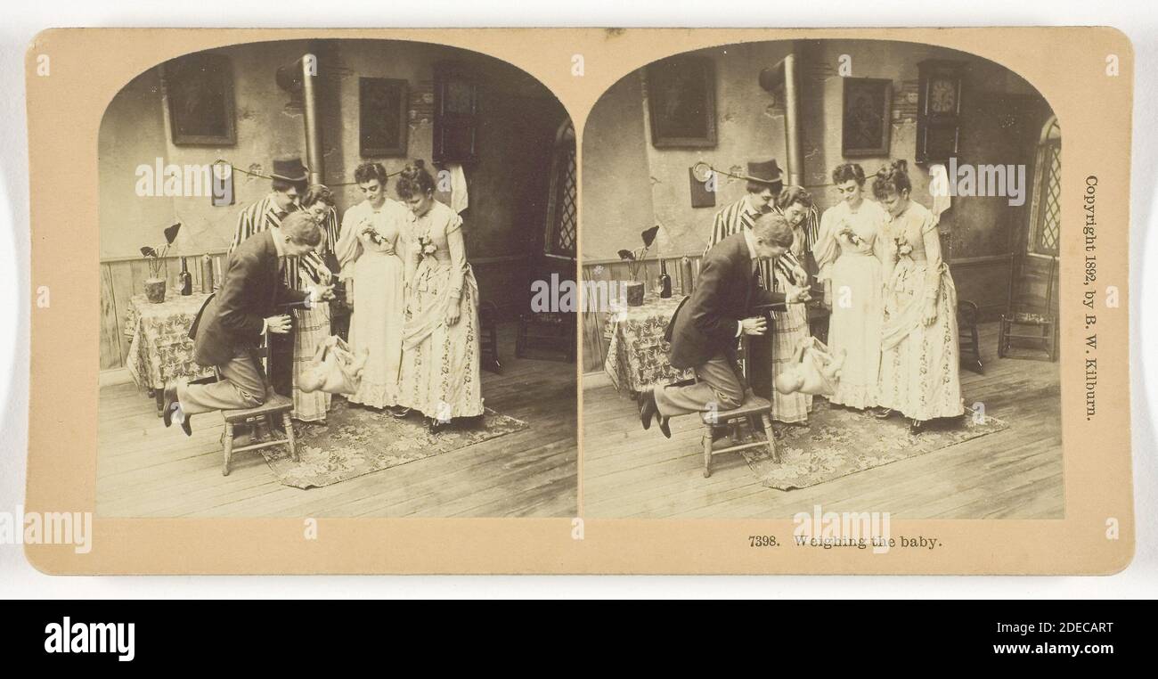 Impression argentée à l'albumine ; stéréo Banque D'Images