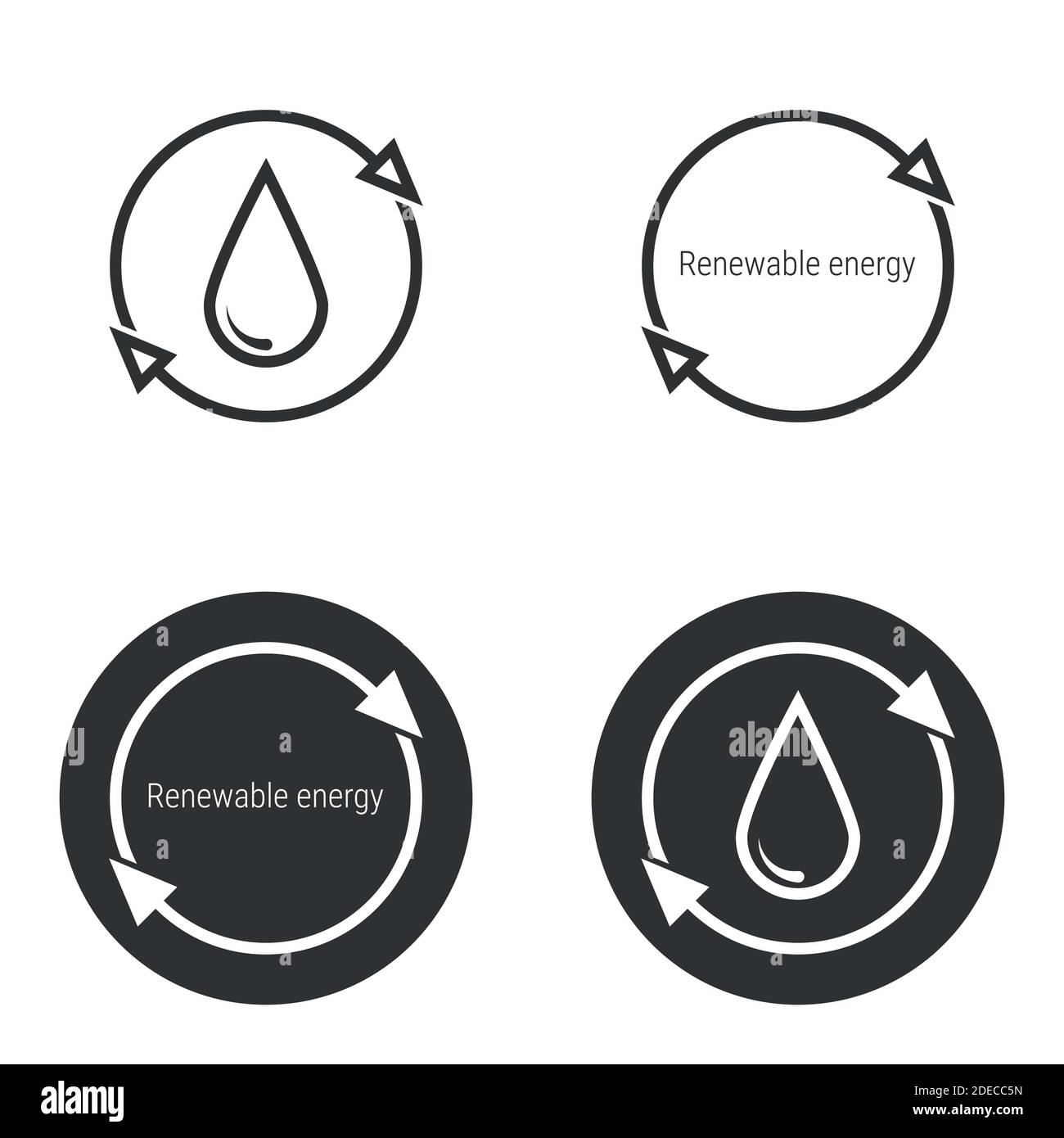 icône énergie renouvelable Illustration de Vecteur