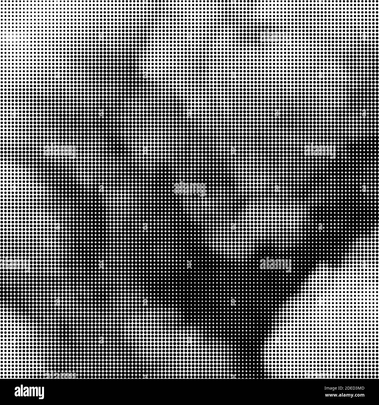 Modèle de demi-teinte. Ensemble de points. La texture en pointillés sur fond blanc. Grunge Overlay Modèle. La conception linéaire de détresse. Banque D'Images