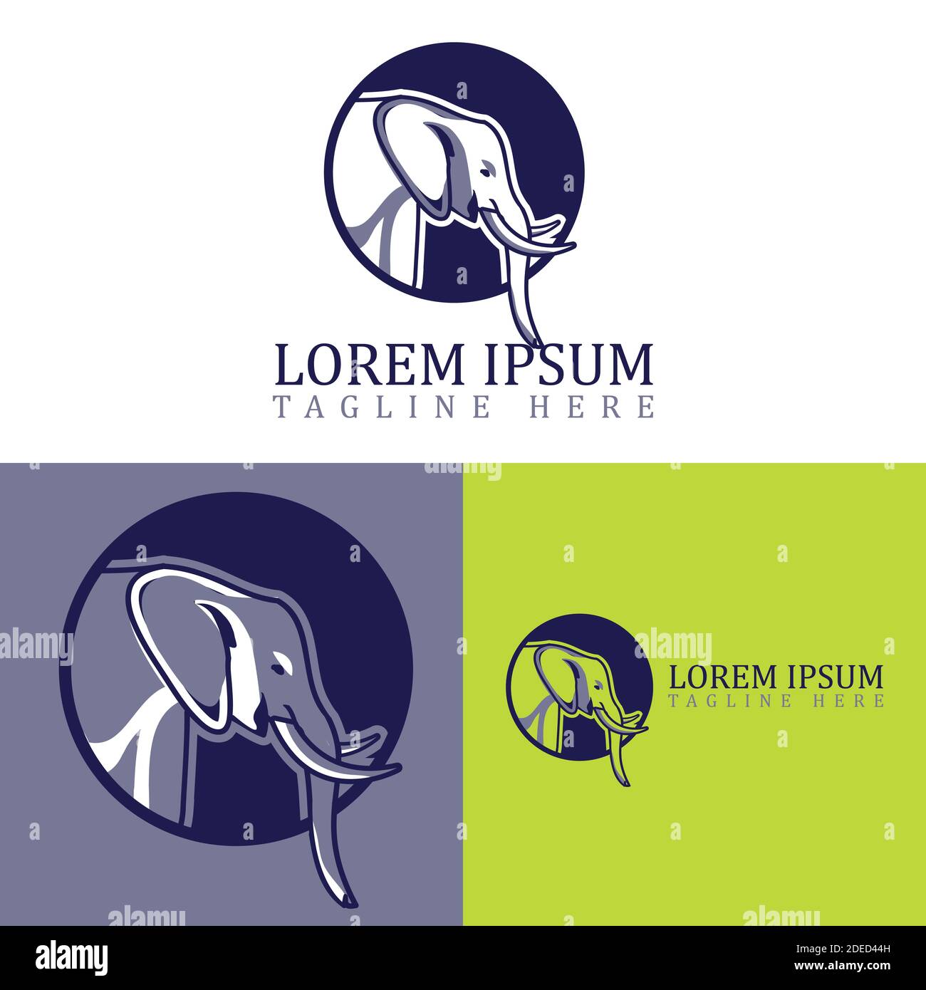 Illustration d'élément vectoriel spécial animal Elephant logo Design Illustration de Vecteur