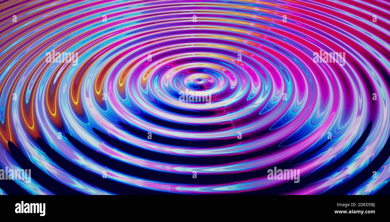 Dispersion De L Onde Lumineuse Dans L Espace Illustration Physique Quantique Photo Stock Alamy