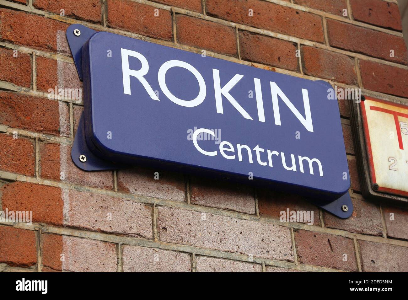 Amsterdam, Pays-Bas - nom de rue signe. Rokin, Centrum. Banque D'Images