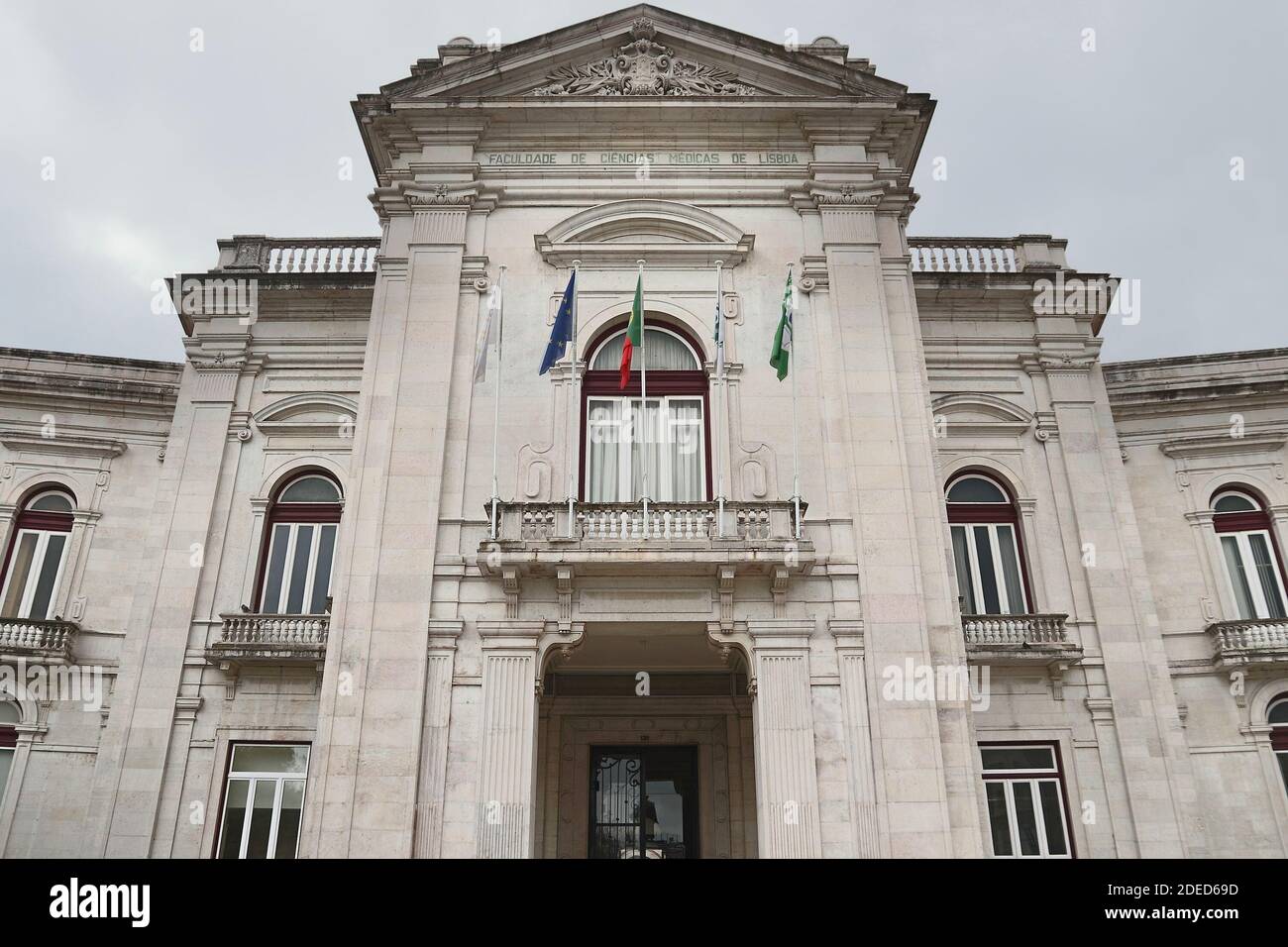 Bâtiment du département des sciences médicales à l'Université Nova à Lisbonne, Portugal. Banque D'Images