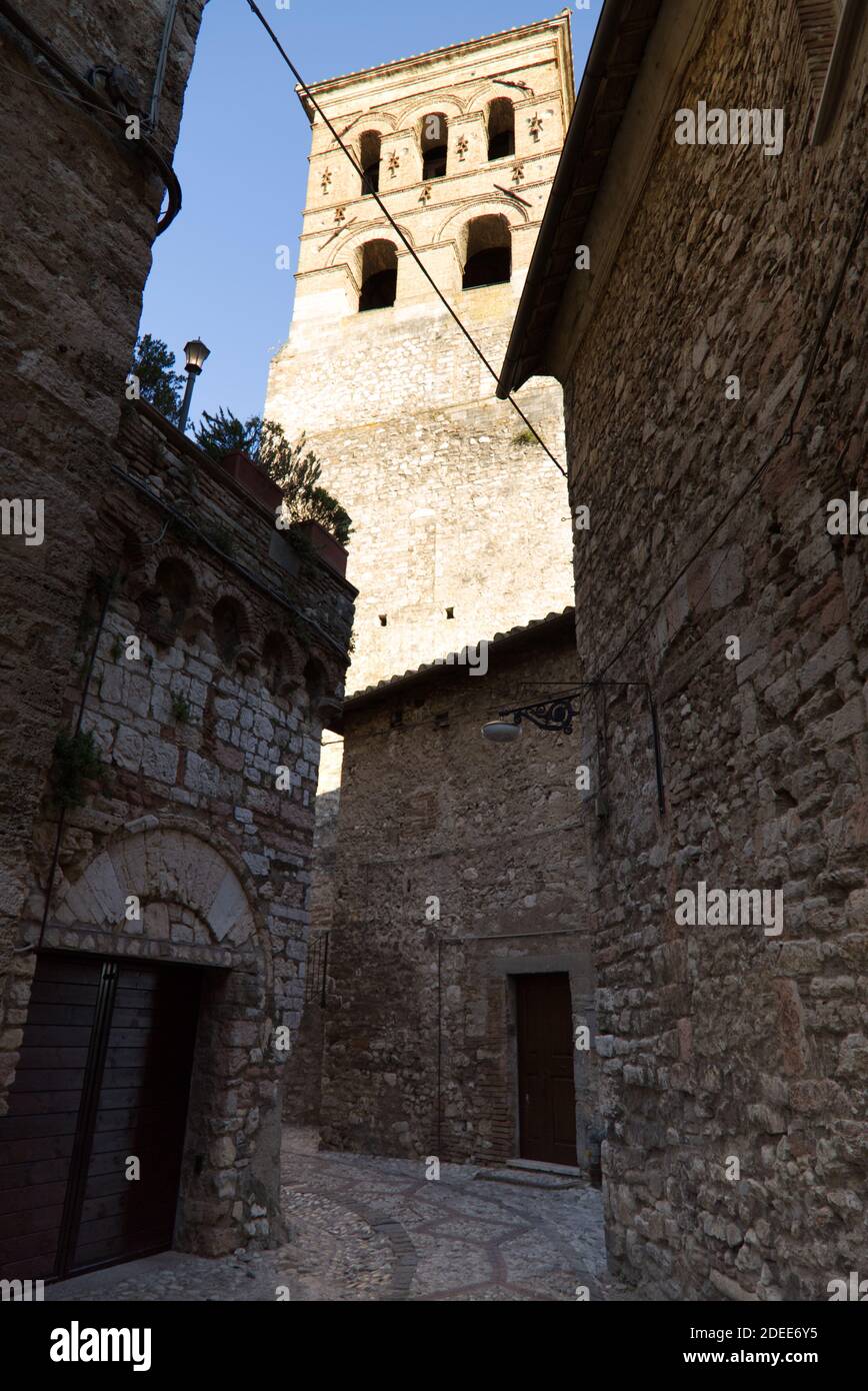 La tour de la cloche du Narni, italie Banque D'Images