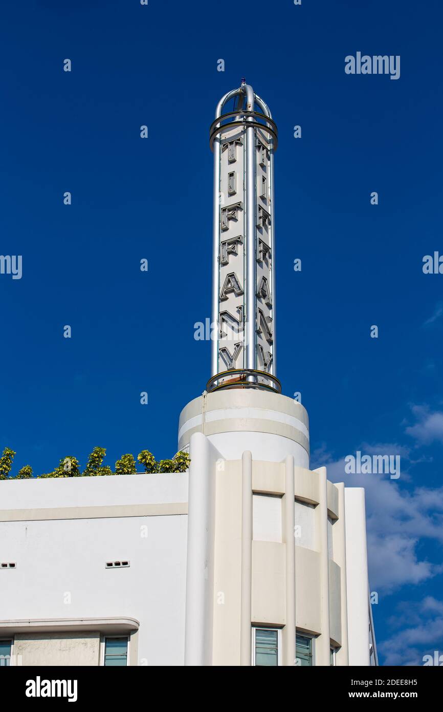 Etats-unis, Miami, Miami Beach, South Beach, l'avenue Collins, Essex House Banque D'Images