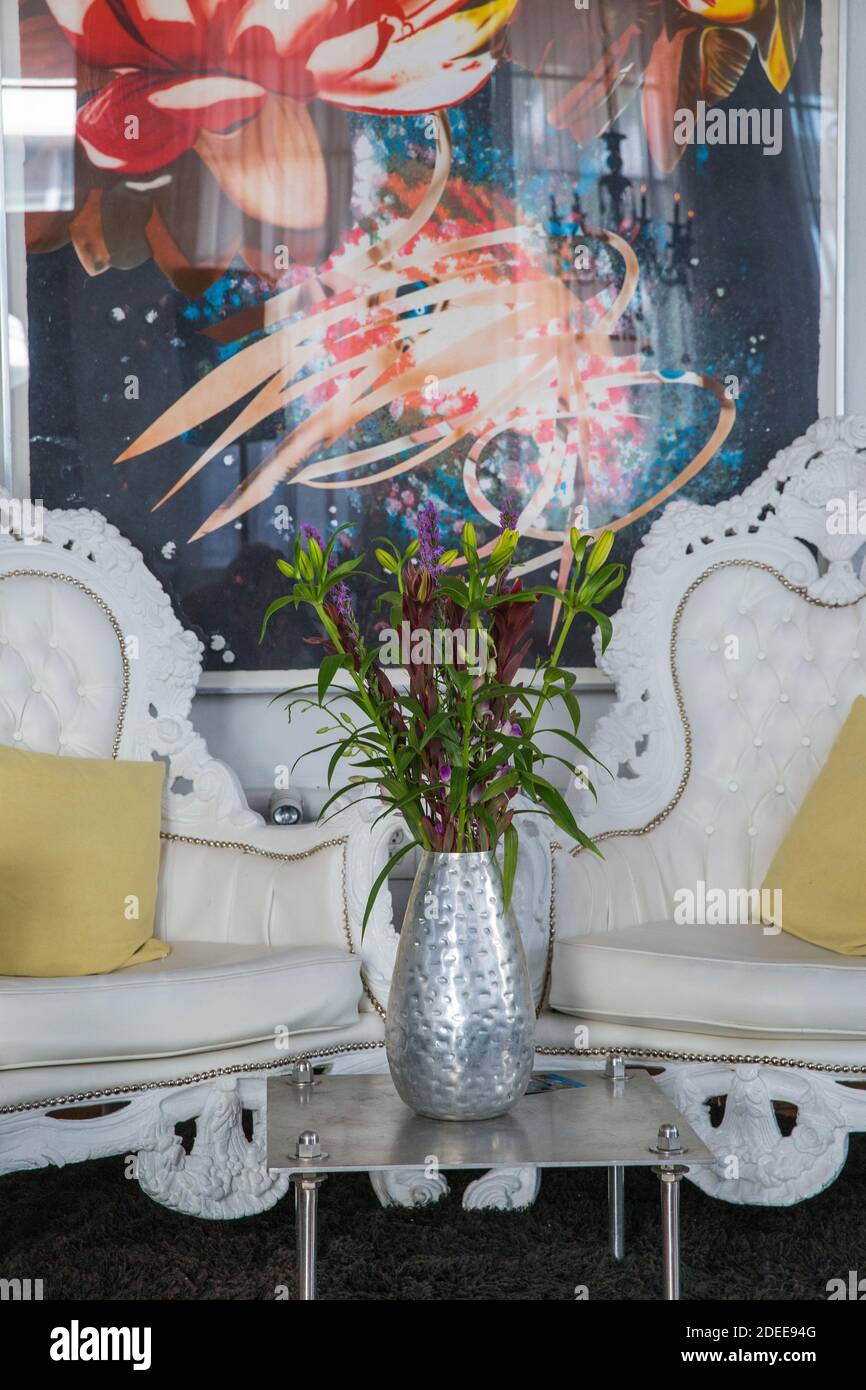 États-Unis, Miami, Miami Beach, South Beach, Collins Ave, intérieur de l'hôtel Whitelaw Banque D'Images