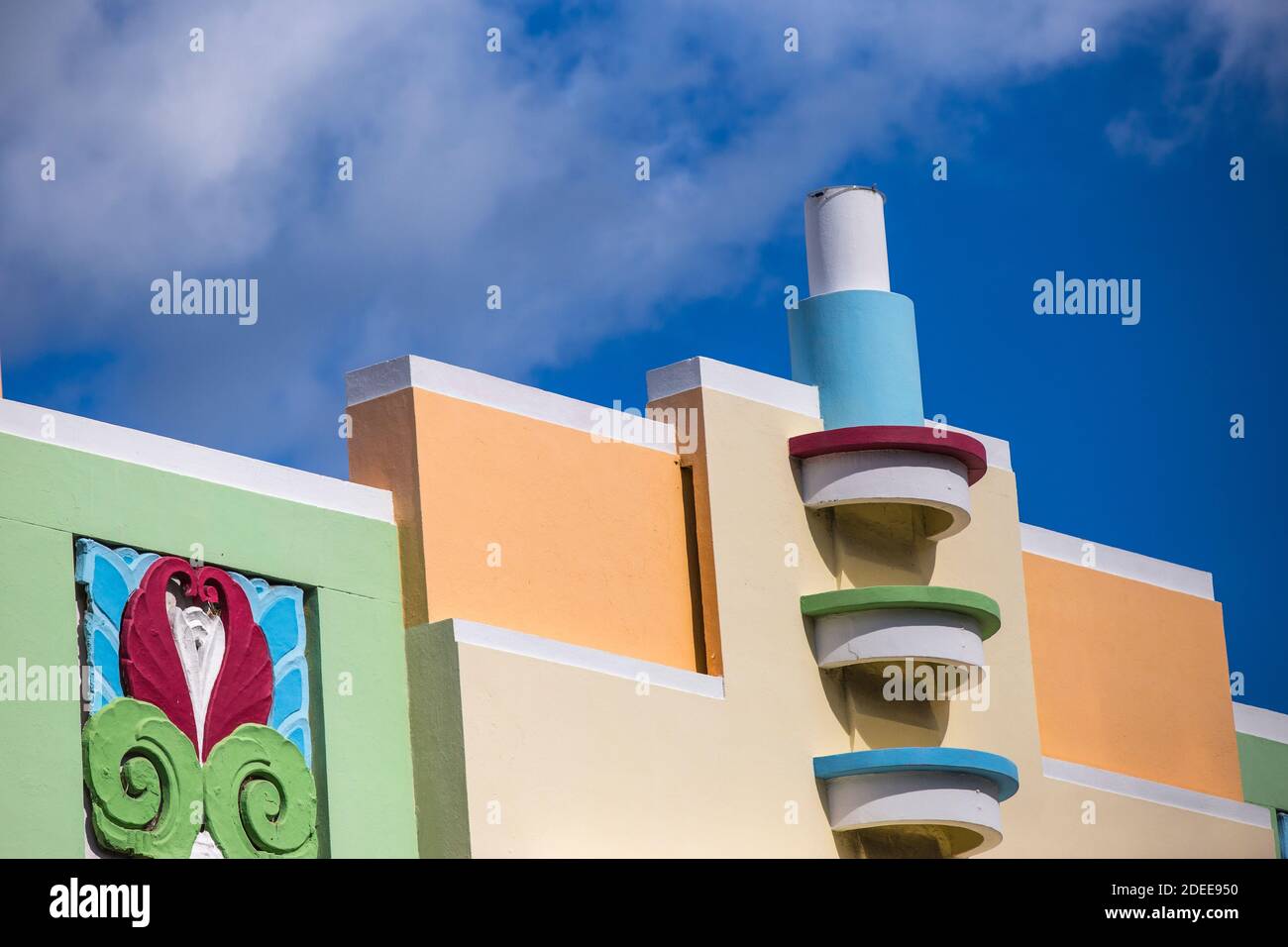 États-Unis, Miami, Miami Beach, South Beach, Collins Ave, The Berkeley Shore Banque D'Images