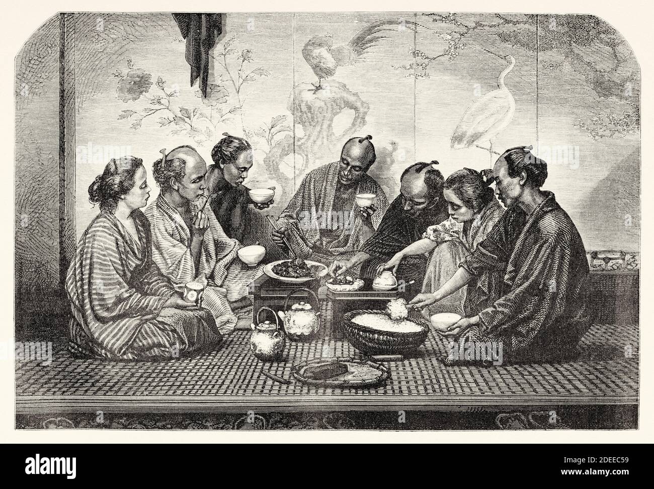 Dessin Du 19eme Siecle Repas Banque D Image Et Photos Alamy