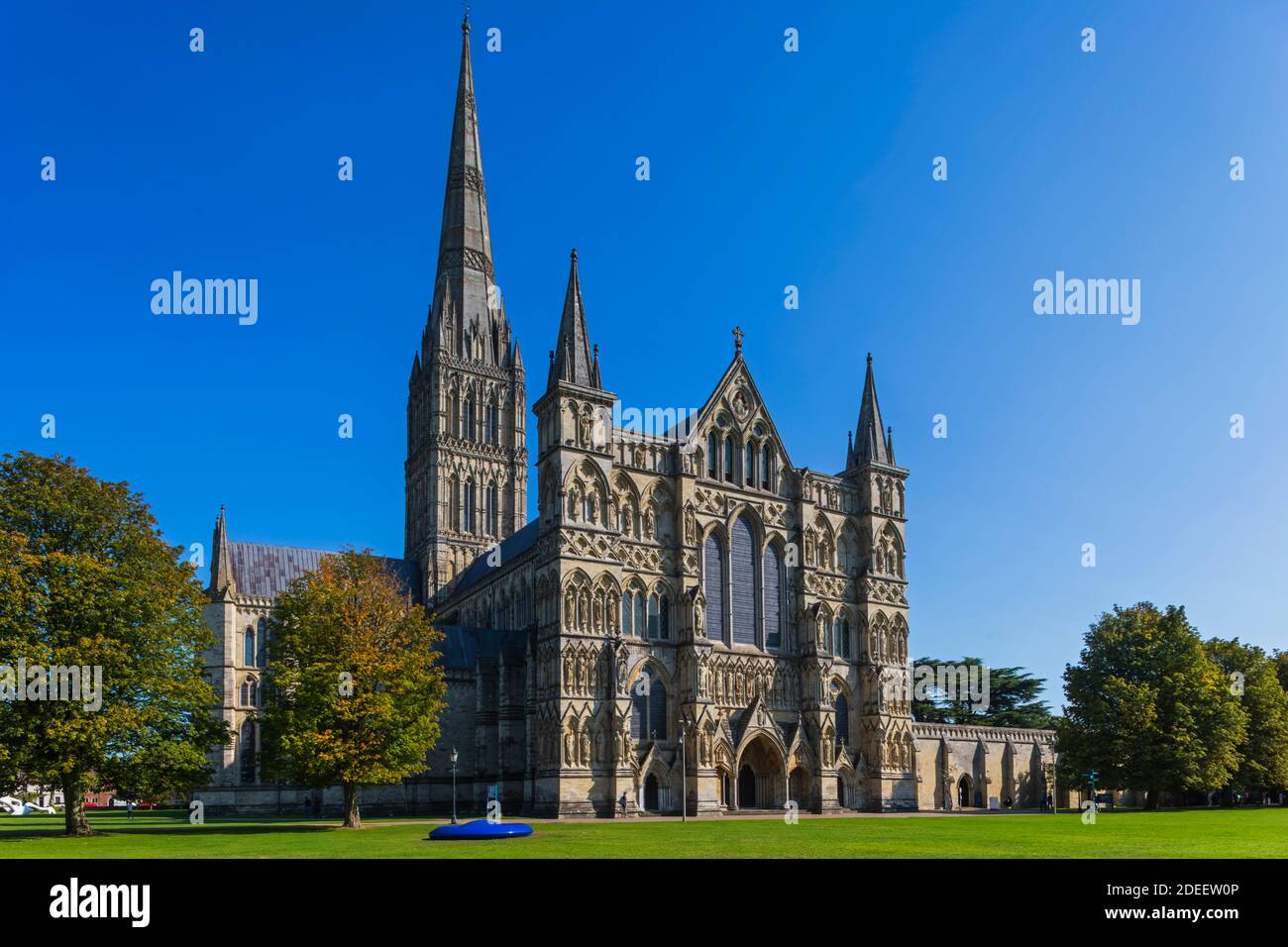 L'Angleterre, dans le Wiltshire, Salisbury, cathédrale de Salisbury Banque D'Images